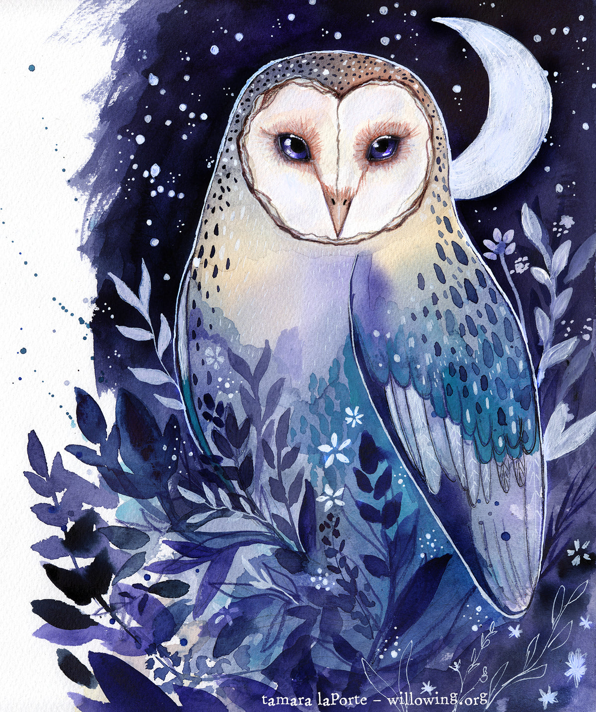 Beautiful Barn Owl - Original Painting