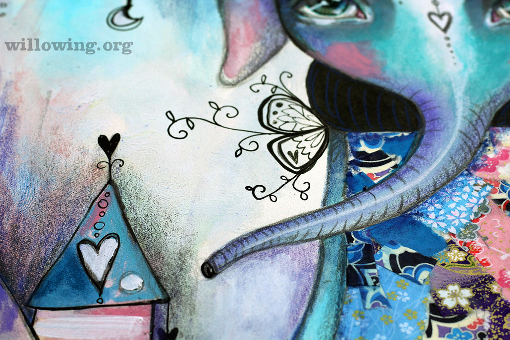 Elephant Love - Original Painting