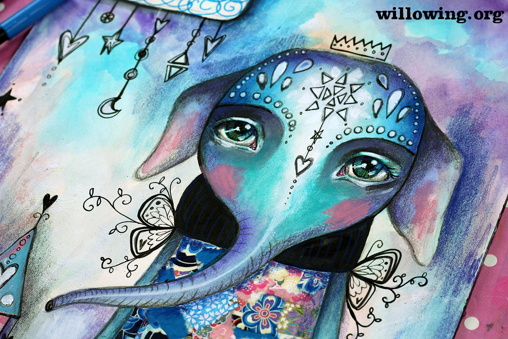 Elephant Love - Original Painting