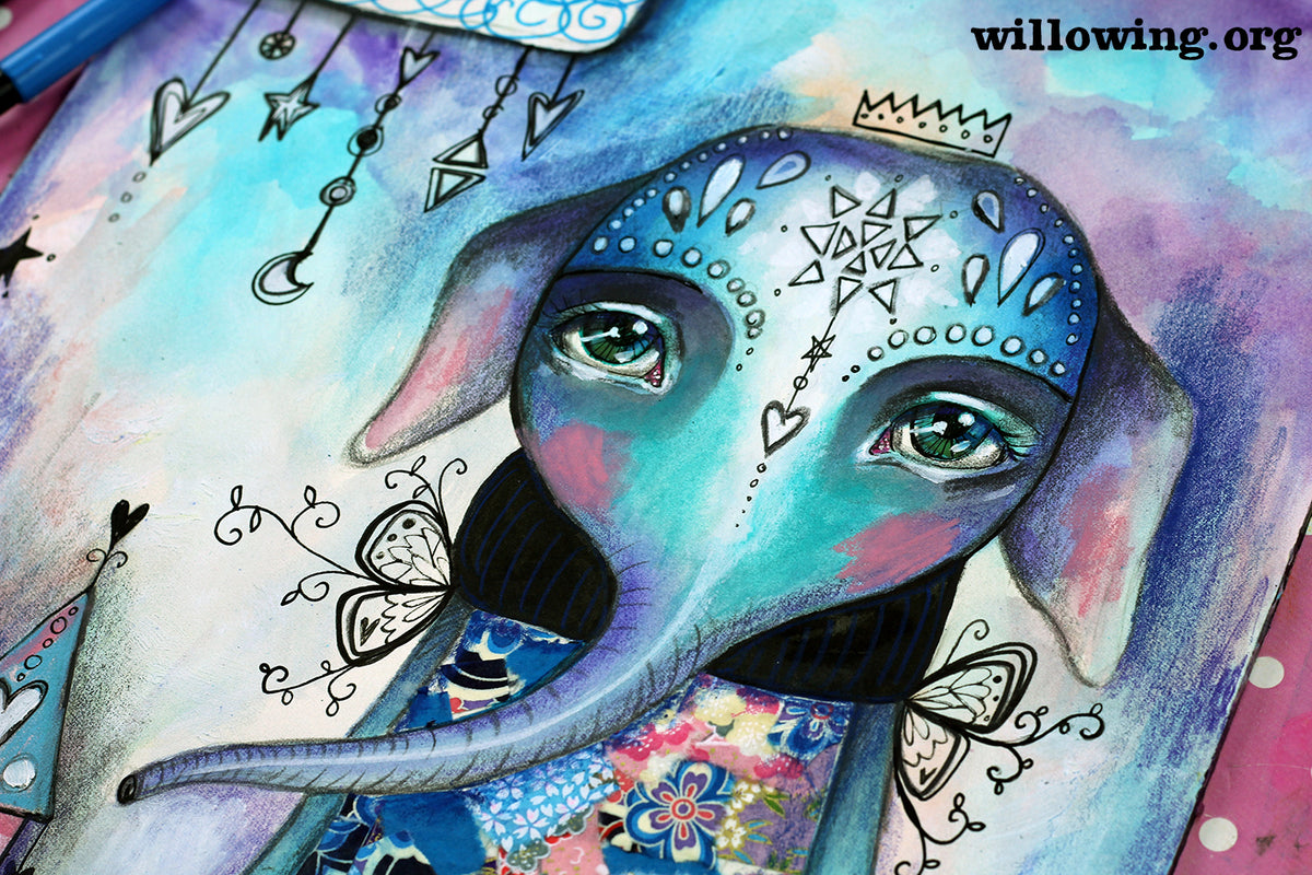 Elephant Love - Original Painting