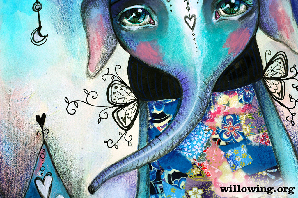 Elephant Love - Original Painting
