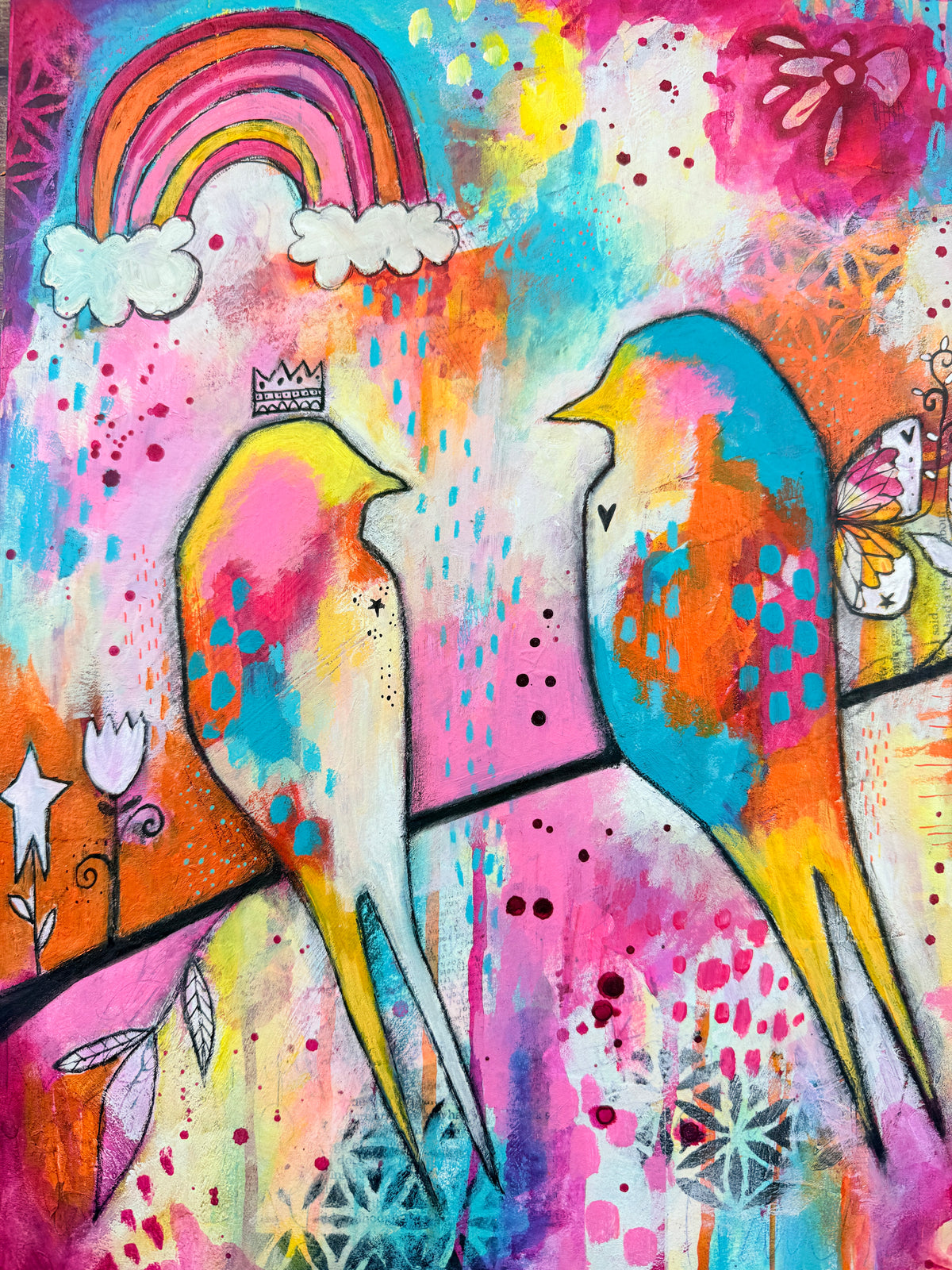 Rainbows & Swallows - Original Painting