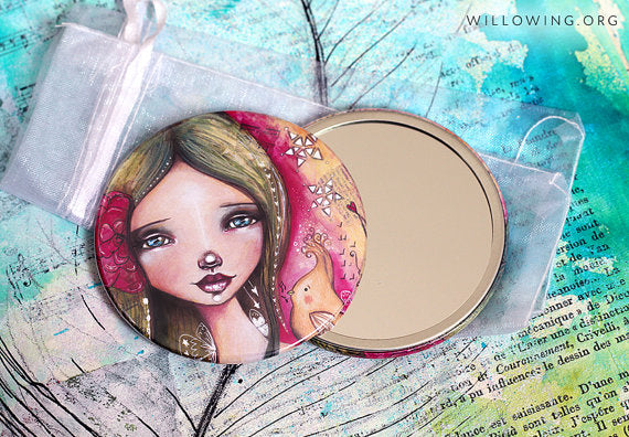Heart Song - LARGE Pocket Mirror