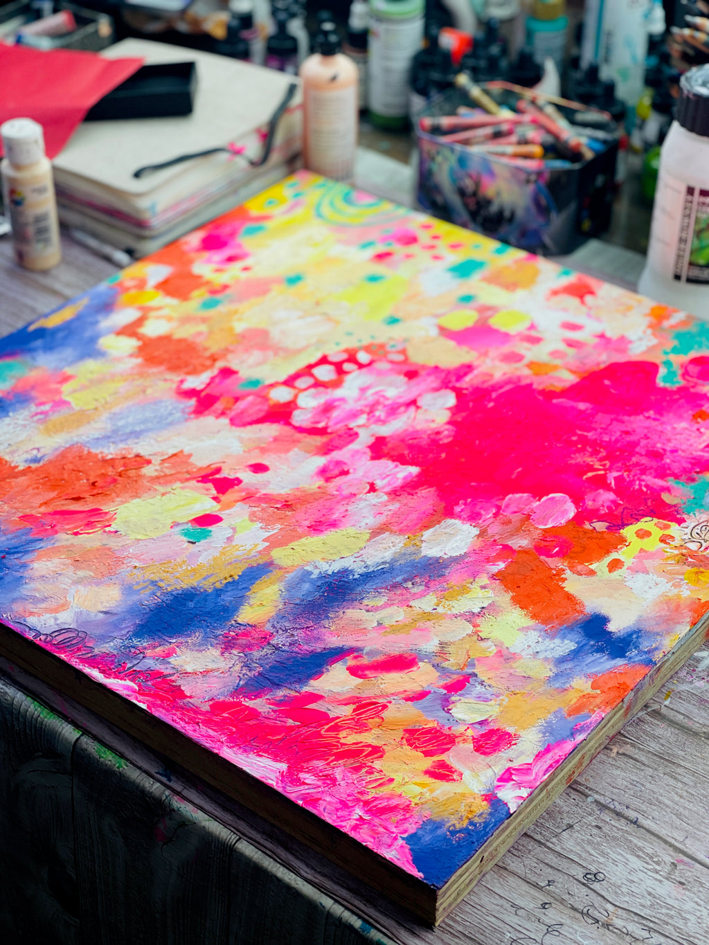 Made of Unicorns - Original Painting on Wood Panel - 20 x 20"