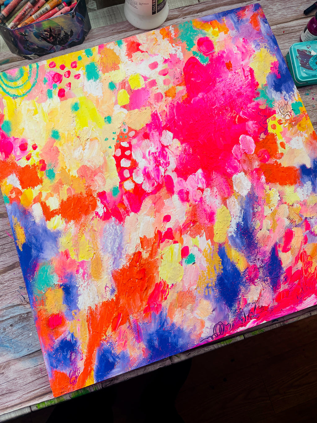 Made of Unicorns - Original Painting on Wood Panel - 20 x 20"