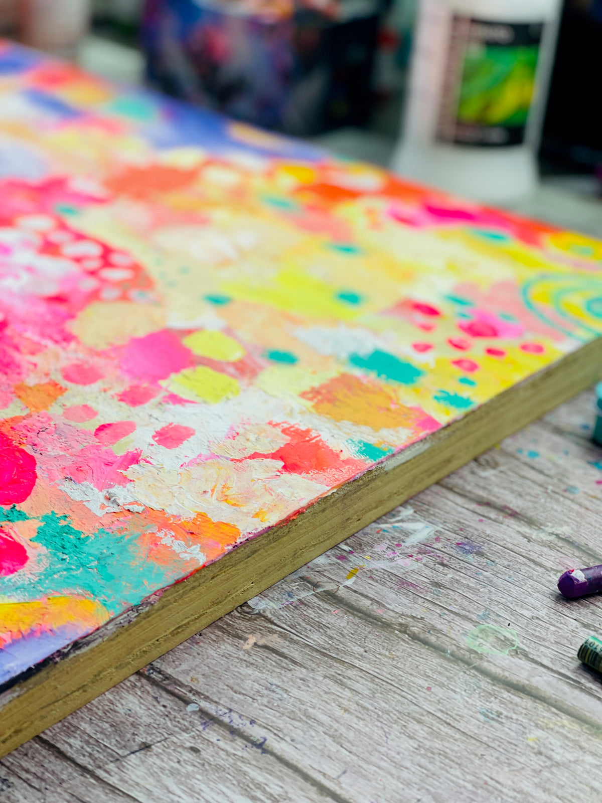 Made of Unicorns - Original Painting on Wood Panel - 20 x 20"