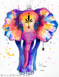 Be Here Now Elephant - Original Painting