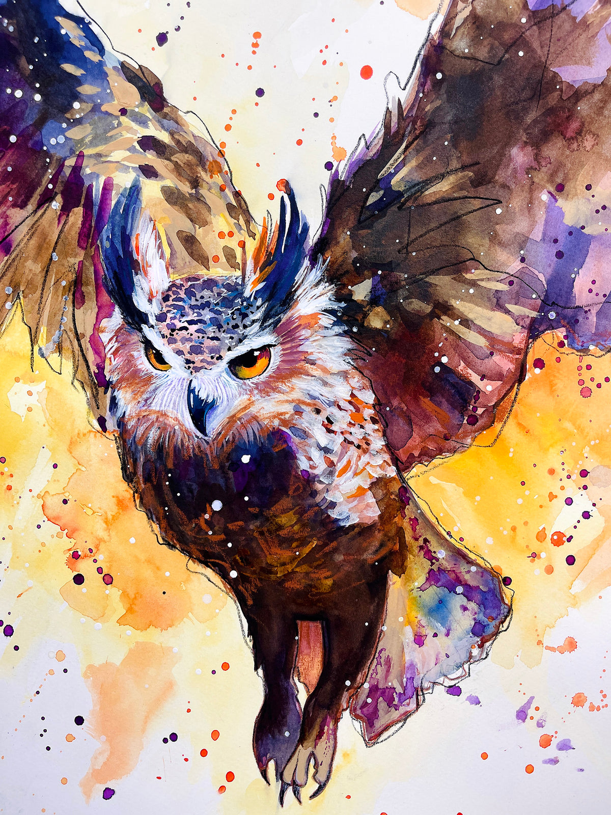 Owl Power - Original Painting