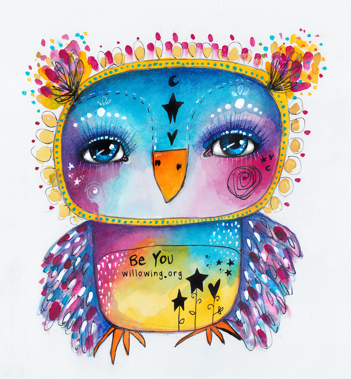 Be You! Quirky Bird - Original Painting