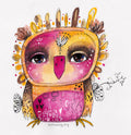 Rosie - Quirky Bird - Original Painting