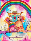 Rainbow Bird - Original Painting