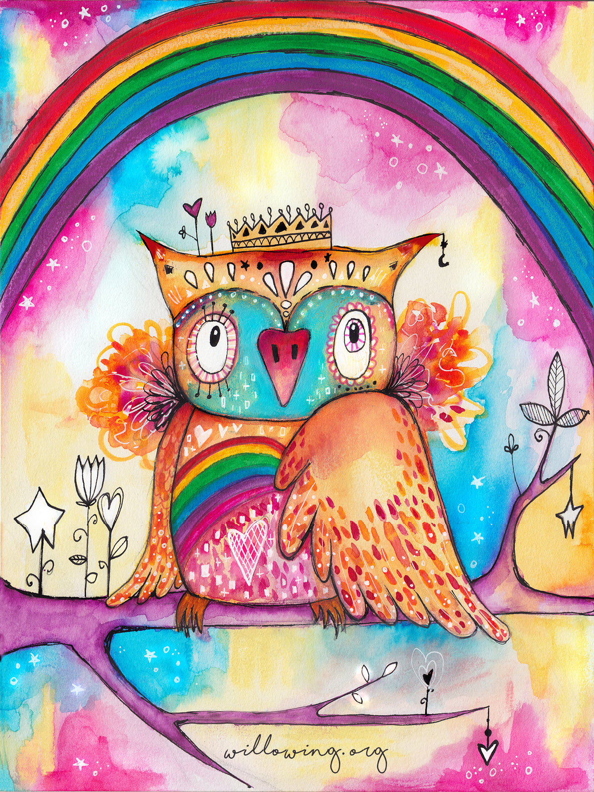 Rainbow Bird - Original Painting