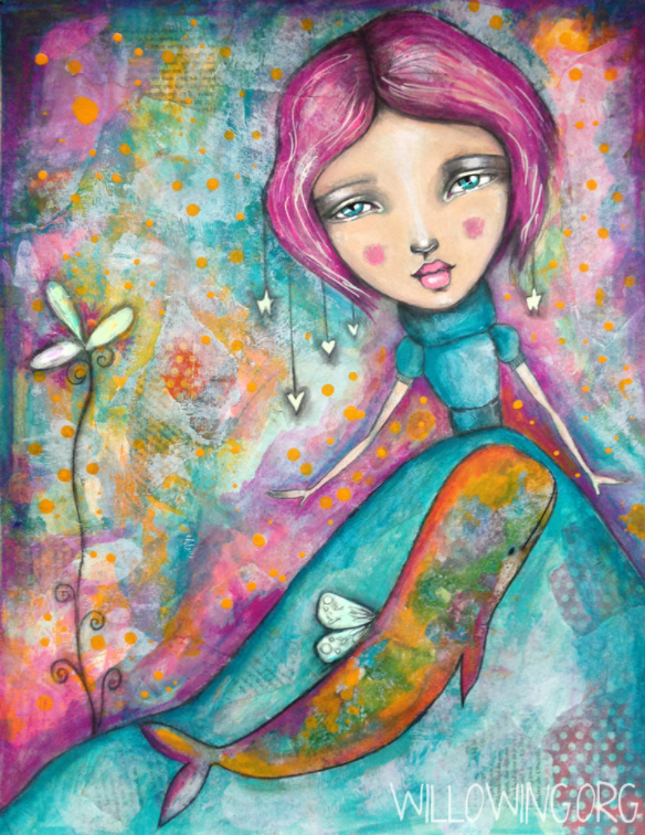 Lady Whale - Original Painting