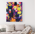 The Night Garden - Original Painting on Stretched Canvas - 20 x 16"