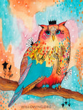 The Owl of Happy V2 - Original Painting