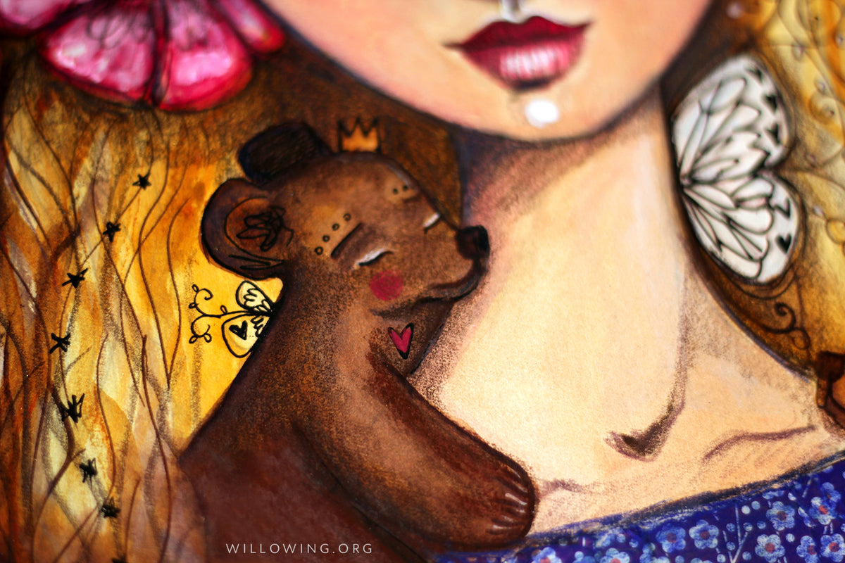Goldilocks & The 3 Compassionate Bears - Original Painting