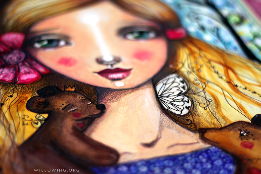 Goldilocks & The 3 Compassionate Bears - Original Painting
