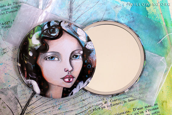 From a Feather - LARGE Pocket Mirror