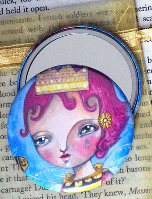 Bee Girl - Pocket Mirror