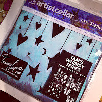 Both Sets of Tam's Stencils (Inspiration Series and Whimsy Series) - Artistcellar Signature Series Stencils designed by Tamara Laporte