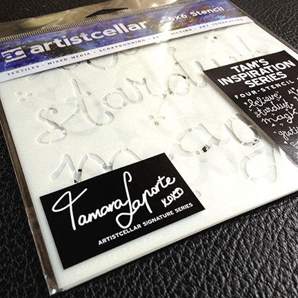 Both Sets of Tam's Stencils (Inspiration Series and Whimsy Series) - Artistcellar Signature Series Stencils designed by Tamara Laporte