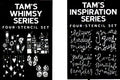 Both Sets of Tam's Stencils (Inspiration Series and Whimsy Series) - Artistcellar Signature Series Stencils designed by Tamara Laporte