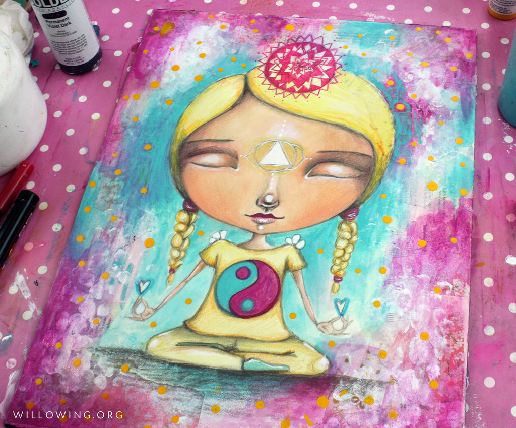 Meditation Girl - Original Painting