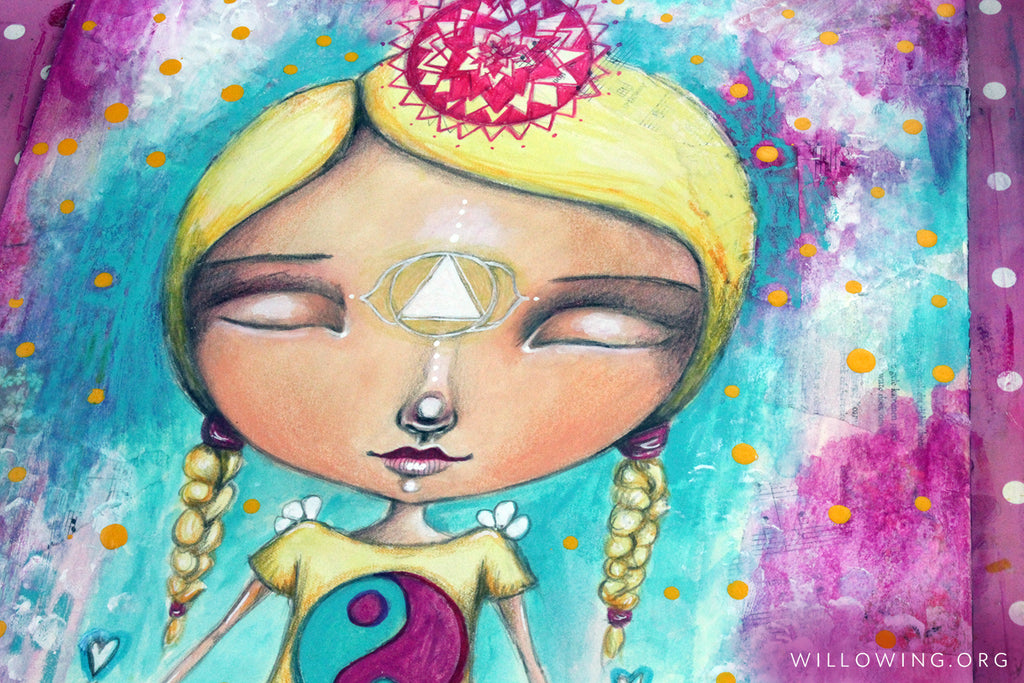 Meditation Girl - Original Painting