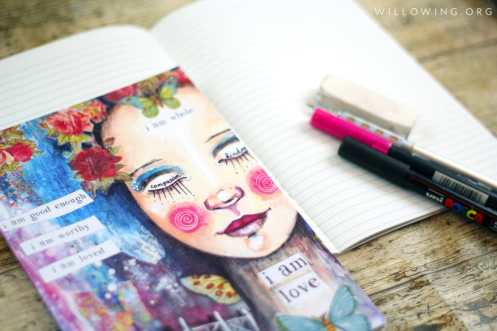 A5 Lined Notebook with I Am Love Printed Cover