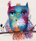 Quirky Bird on Branch - Original Painting
